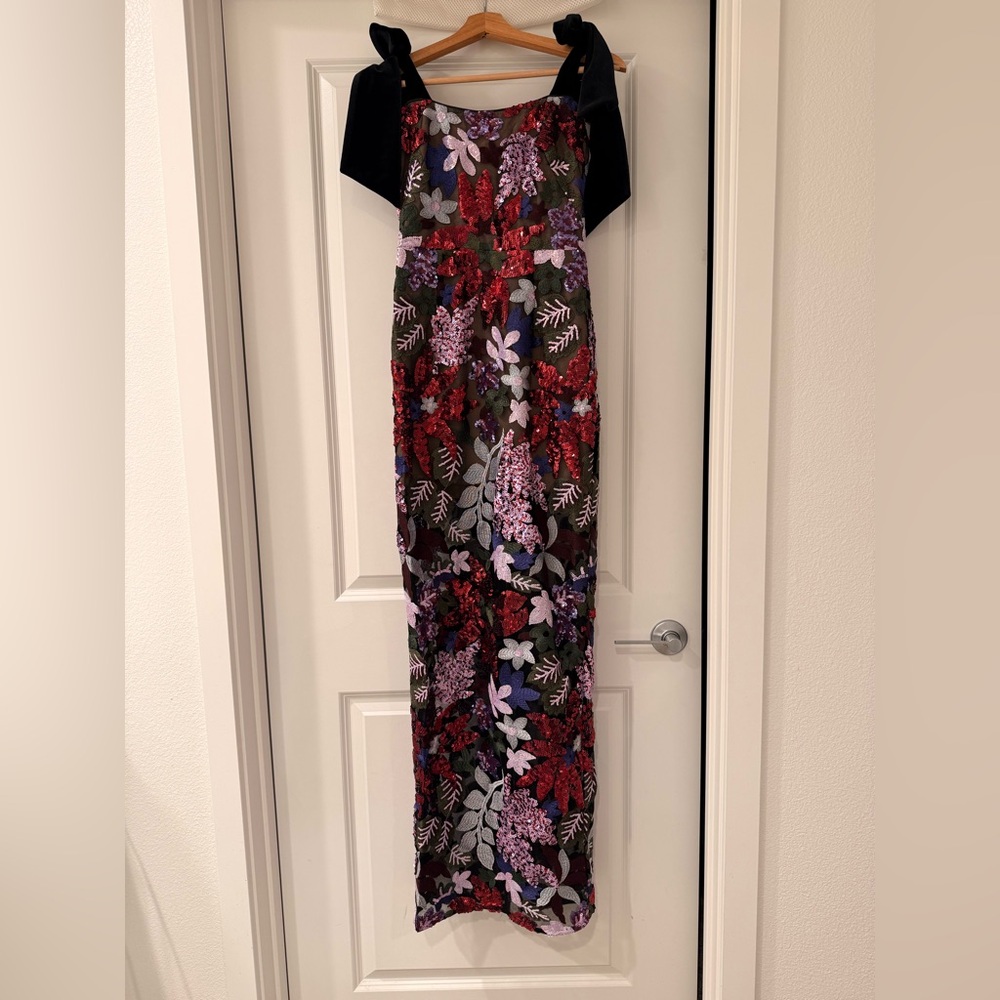 NWOT BRONX AND BANCO Dahlia Maxi Dress in Purple Multi - Picture 8 of 15